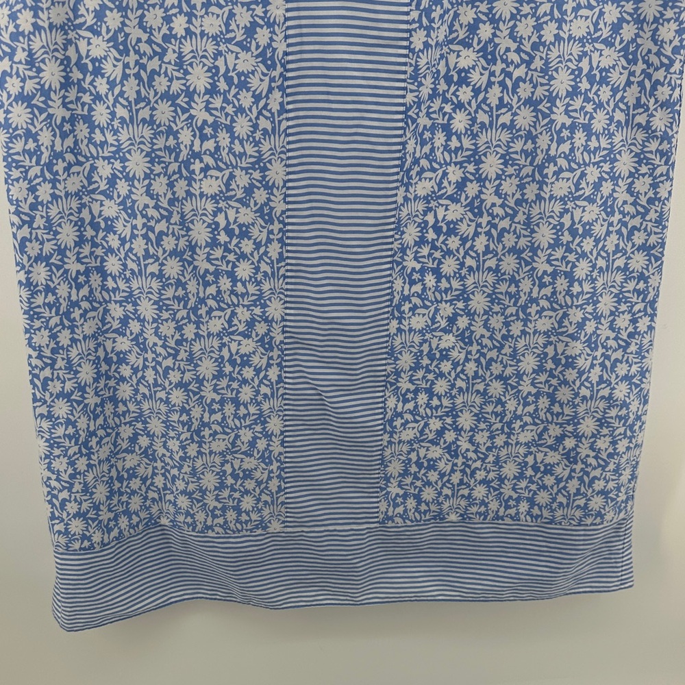Vineyard Vines Coastal Bohemian Floral Nautical Inspired Blue&White Dress SZXL - Picture 4 of 10